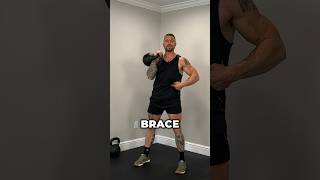 The Kettlebell Clean and Press in 45 seconds kettlebell kettlebellworkout [upl. by Ameg167]