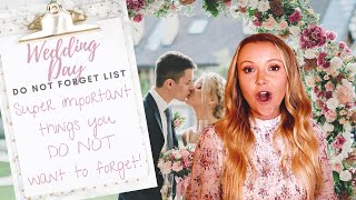 10 Important Things You Will Forget on Your Wedding Day [upl. by Silden560]