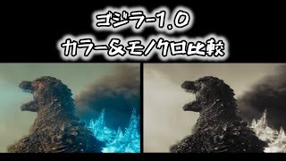 【ゴジラ10】Godzilla Minus One アカデミー賞 ゴジラ10カラーampモノクロ比較 [upl. by Adnawed245]