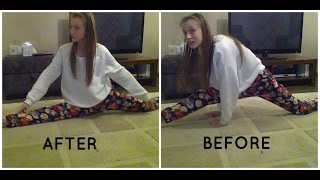 how to do the splits in ONE DAY  Evie White [upl. by Ahsakal]