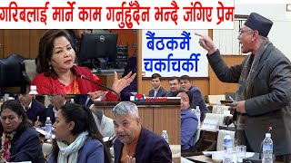 Prem Suwal Vs Arju Rana ‘गरिबलाई मार्ने काम गर्नु हुँदैन’ भन्दै जब सांसद प्रेम सुवालले टेबुल ठोके [upl. by Arbmahs]