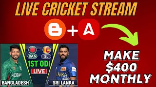 How To Stream Live Cricket amp How to earn money  400 Monthly  Adsterra Sinhala Emoney methods [upl. by Constantino]