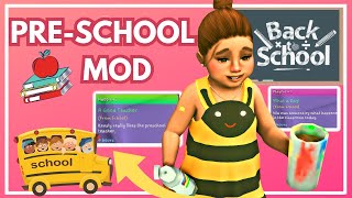 🍎 PRESCHOOL MOD  SIMS 4 MOD REVIEW [upl. by Nicholle]