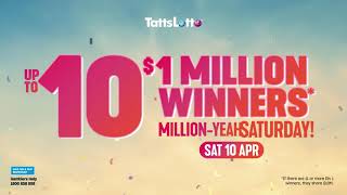 MillionYEAH Saturday  The Lott  Official Home of Australias Lotteries [upl. by Adgam]