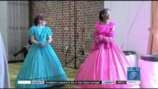 Princess belles fairies kick off Fairy Garden Azalea Festival childrens tea [upl. by Chaille4]