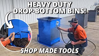 DIY Heavy Duty DropBottom Bins for the Workshop  Shop Made Tools [upl. by Nueoht452]