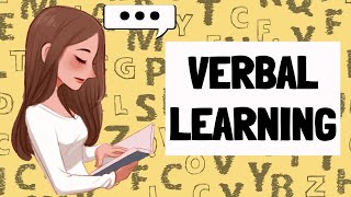 WHAT IS VERBAL LEARNING Paired Associates Learning Serial Learning Free Recall Bousfield CBSE [upl. by Odericus745]