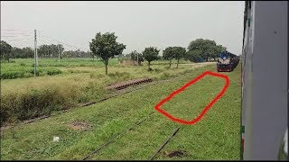 Rajshahi Eid Special Train amp Barendra Express Train crossing each otherBangladesh RailwayBR [upl. by Grefer]