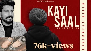 Kayi Saal  Lovepreet Billa  Hassan  Amrit Music  Punjabi New Song 2024 [upl. by Atillertse]