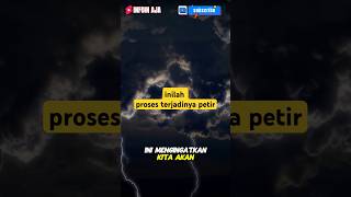 inilah proses terjadinya petir shortvideos ilmupengetahuan shortsfeed facts [upl. by Mcfadden]