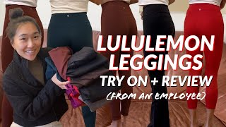 Lululemon Leggings Explained  from an employee Sizing Try On Review Collection [upl. by Chaing516]