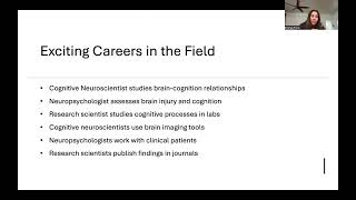 High school career fair Cognitive psychology and neuroscience [upl. by Tteragram]