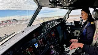 BOEING 737 Stunning LANDING SPAIN Madrid Airport RWY18L  Cockpit View  Life Of An Airline Pilot [upl. by Namzed]