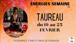 🌱TAUREAU du 19 au 25 FEVRIER🌸message pour toitaureauhebdo [upl. by Alliuqa]