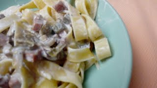 TAGLIATELLE CARCIOFI  SPECK E PANNA [upl. by Girard273]