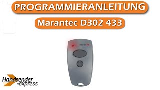 Wie programmiert man eine Fernbedienung Marantec D302 433 [upl. by Elay]