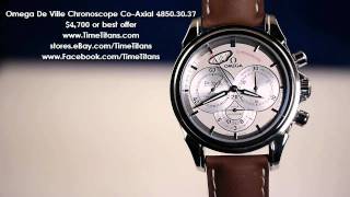 Omega De Ville Chronoscope 48503037 Caliber 3313 CoAxial Chronograph [upl. by Holly-Anne292]