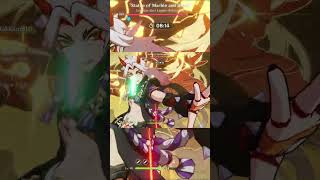 Arataki Itto C6 Battles Legatus Golem 48 In Spiral Abyss Floor 1232 shorts genshinimpact [upl. by Ananna761]