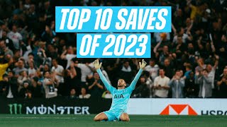 TOP 10 PREMIER LEAGUE SAVES OF 2023 [upl. by Anasor]