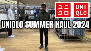 UNIQLO SUMMER HAUL 2024  UNIQLO SUMMER COLLECTION FOR MEN [upl. by Petra]