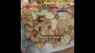 Macaroni pasta Recipe 🍝😋👌shortsviral youtubeshorts viralvideo macaronipastarecipe [upl. by Lucita]