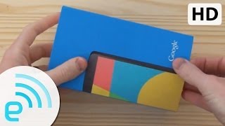 Google Nexus 5 unboxing  Engadget [upl. by Blodget200]