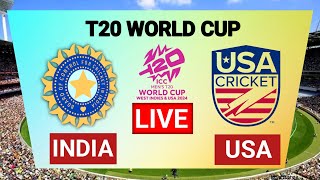 🔴LIVE INDIA VS USA T20 WORLD CUP 2024  LIVE CRICKET MATCH TODAY  LIVE MATCH TODAY  HIGHLIGHTS [upl. by Nwaf]