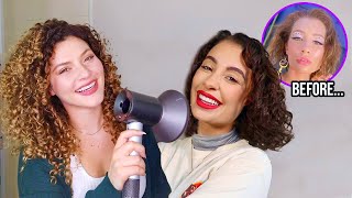 SHORT FINE HEAT DAMAGED CURLY HAIR ROUTINE WITH NICOL CONCILIO tips for volume  definition [upl. by Frolick]