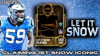 Madden Mobile 24 CLAIMING 1ST SNOW ICONIC Let it snow Promo NEW [upl. by Timmy]