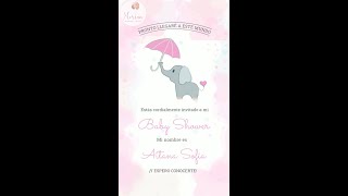 VIDEO INVITACION PARA BABY SHOWER 2024 [upl. by Nicky794]