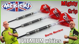 REVISITED  McKicks MIGHTY GRIP Premium Whites Darts Review  MvG [upl. by Ultun]