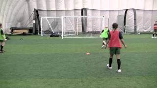 Soccer Skills  give and go [upl. by Ebag]