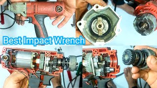 Best Impact Wrench DCK KPB20C Impact Wrench Machine Repair Carbon Change [upl. by Yoo]