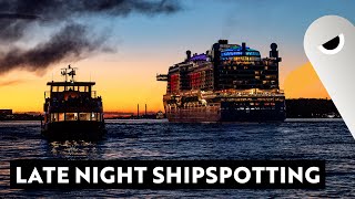 5 ⭐️ Licht 🚢 Saturday Night Shipspotting 🛳️ Feeder Fähren und Kreuzfahrer [upl. by Keith]