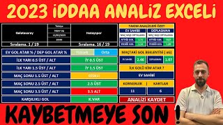 KAZANDIRAN İDDAA UYGULAMASI KULLANIM BİLGİSAYAR VE MOBİL İddaa Analiz Exceli [upl. by Yednil910]