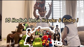 Unboxing Hadiah Birthday Hayder amp Endra   VLOG 2410 [upl. by Olraced762]