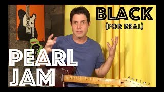 Guitar Lesson How To ACTUALLY Play Black By Pearl Jam Not The Easy Strumming Edition [upl. by Roee]