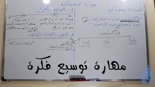 دابا غادي تفهم منهجية توسيع فكرة [upl. by Tracay613]