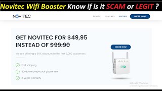 Novitec Wifi Booster Reviews  Novitec Wifi Booster Know if is it SCAM or LEGIT [upl. by Eitra675]