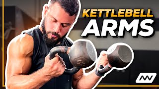 The Best Kettlebell Arm Exercises To Get Strong  EricLeija [upl. by Eirrahs]