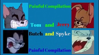 Tom and Jerry  ☠️Painful Compilation☠️ [upl. by Innaig]