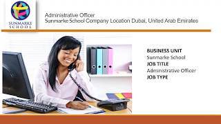 Administrative Officer job vacancy in Dubai [upl. by Swarts]