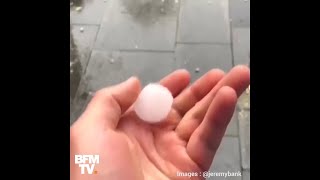 Des grêlons de 10 cm sont tombés sur la ville de Sydney en Australie [upl. by Gnues982]