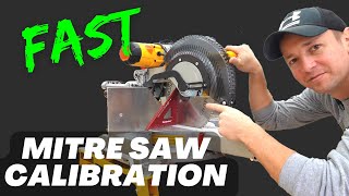 Quickly Calibrate a Brand New Miter Saw  Quick Accuracy Check Tutorial [upl. by Ainalem]