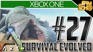 Ark Xbox One Gameplay Ep 27  GIGANOTOSAURS Solo Giganotosaurus  Giga Taming [upl. by Cykana]