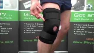 PhysioRoomcom Stabilising Knee Support SM014 [upl. by Frager]