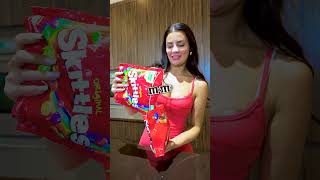 Swapping Her MampMs With Skittles Prank charlparkesx [upl. by Garling]