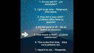 Frases en ingles para mejorar tu habla  english learning [upl. by Ewnihc]