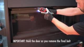 Enviro C Series Gas Fireplace Glass Door Removal [upl. by Efron]