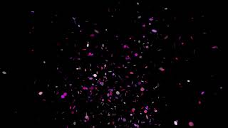 4k Happy Birthday Confetti Explosion Black Screen Background Video Effect [upl. by Lorac]